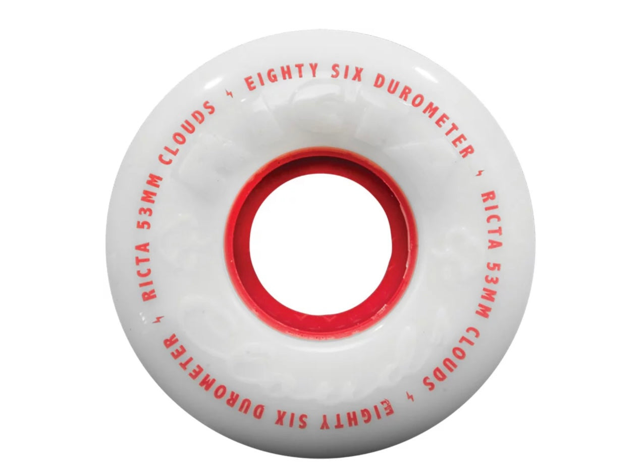 Ricta Wheels Clouds Red- 53mm/ 86a (set of 4)