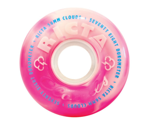 Ricta Wheels Clouds Pink Swirl- 56mm/ 78a (set of 4)